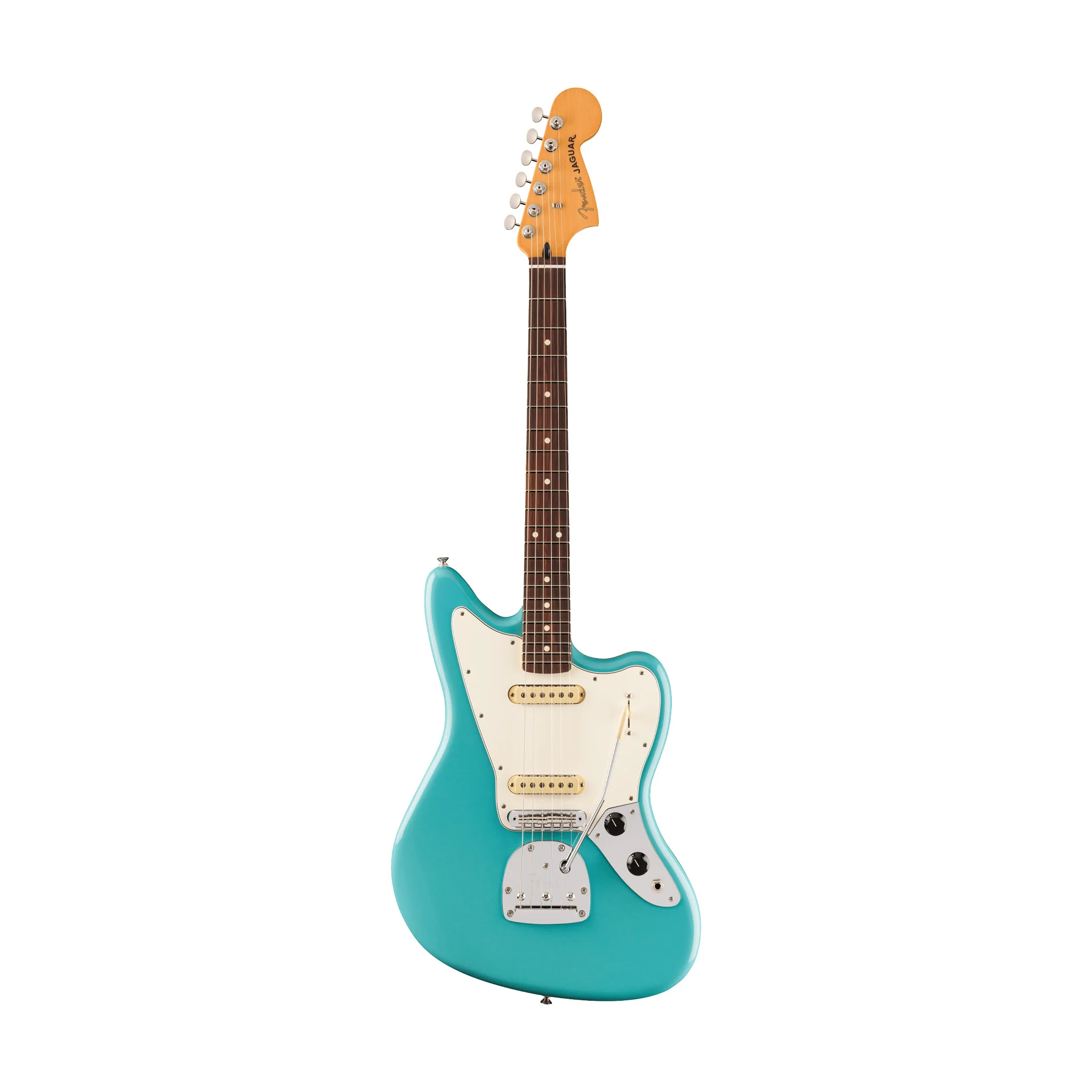 Fender Player II Jaguar Electric Guitar, RW FB, Aquatone Blue