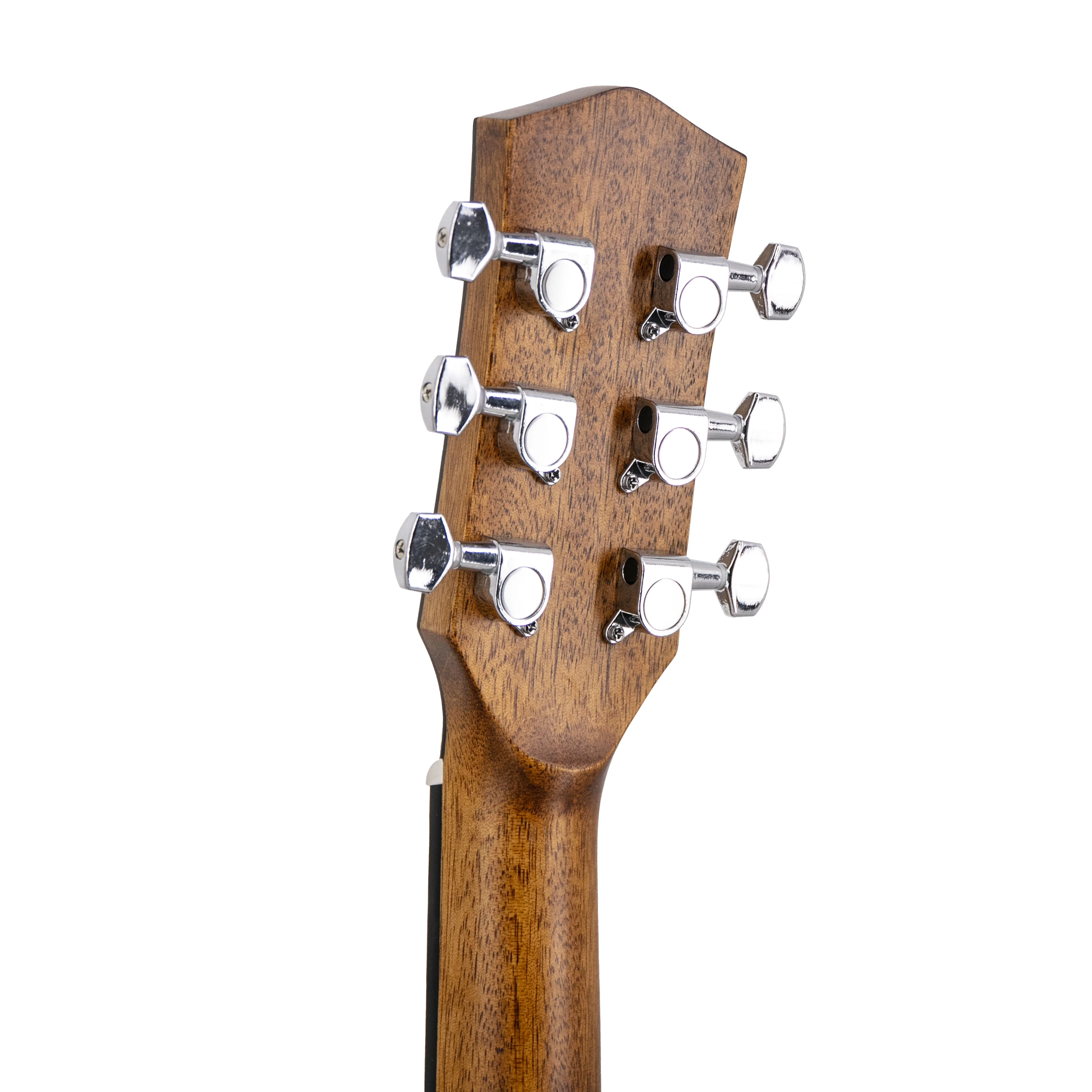 Harmony Foundation Series e-Terra ST Petite Dreadnought Acoustic Guitar w/Bag, Natural Satin - Image 2