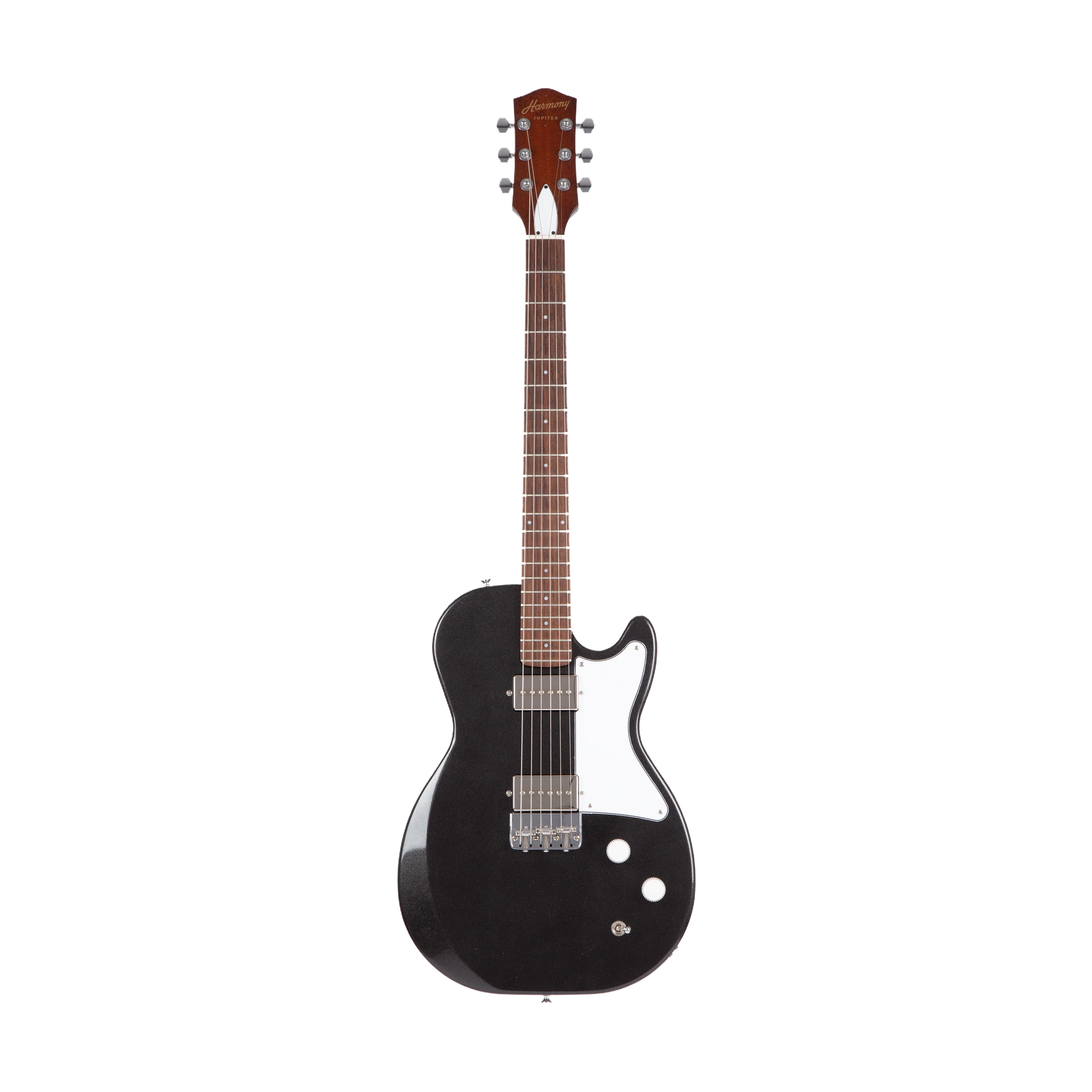 Harmony Standard Series Jupiter w/ Phat Cat P90 Electric Guitar w/ Case, Space Black