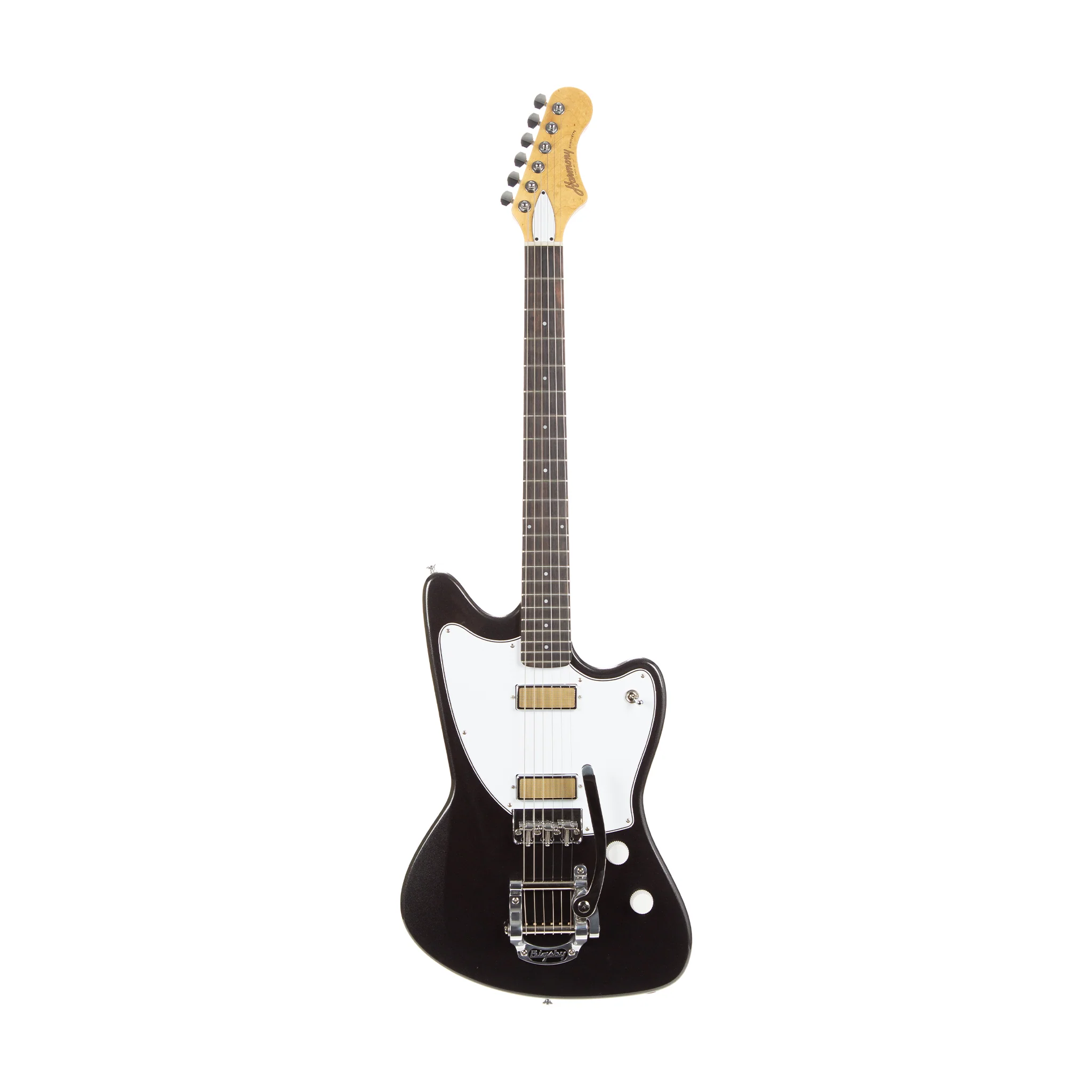 Harmony Standard Series Silhouette w/ Bigsby Electric Guitar w/Case, RW FB, Space Black