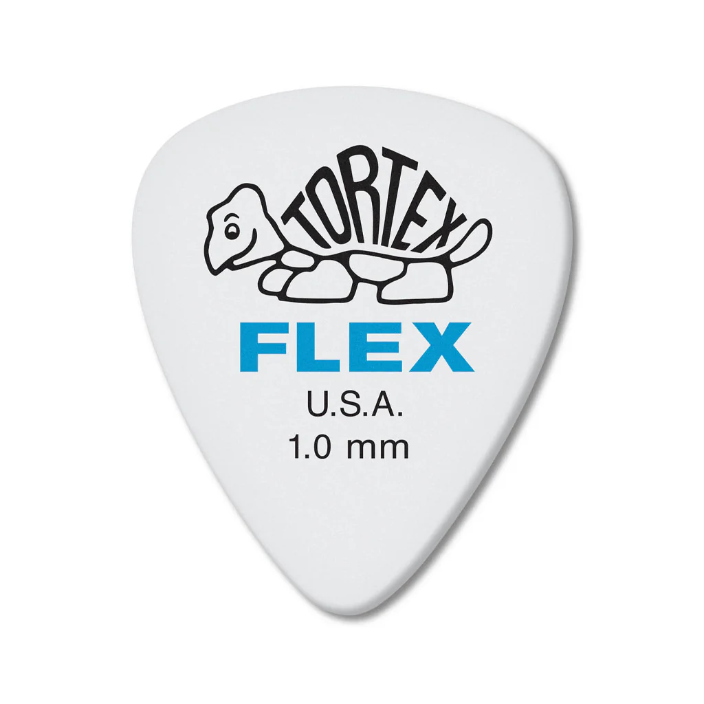 Jim Dunlop 428 Tortex Flex Standard Pick, 1.00mm, 12-Pack