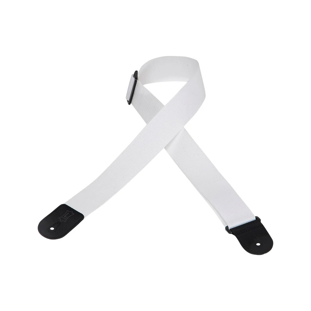 Levy's M8 2inch Polypropylene Guitar Strap, White