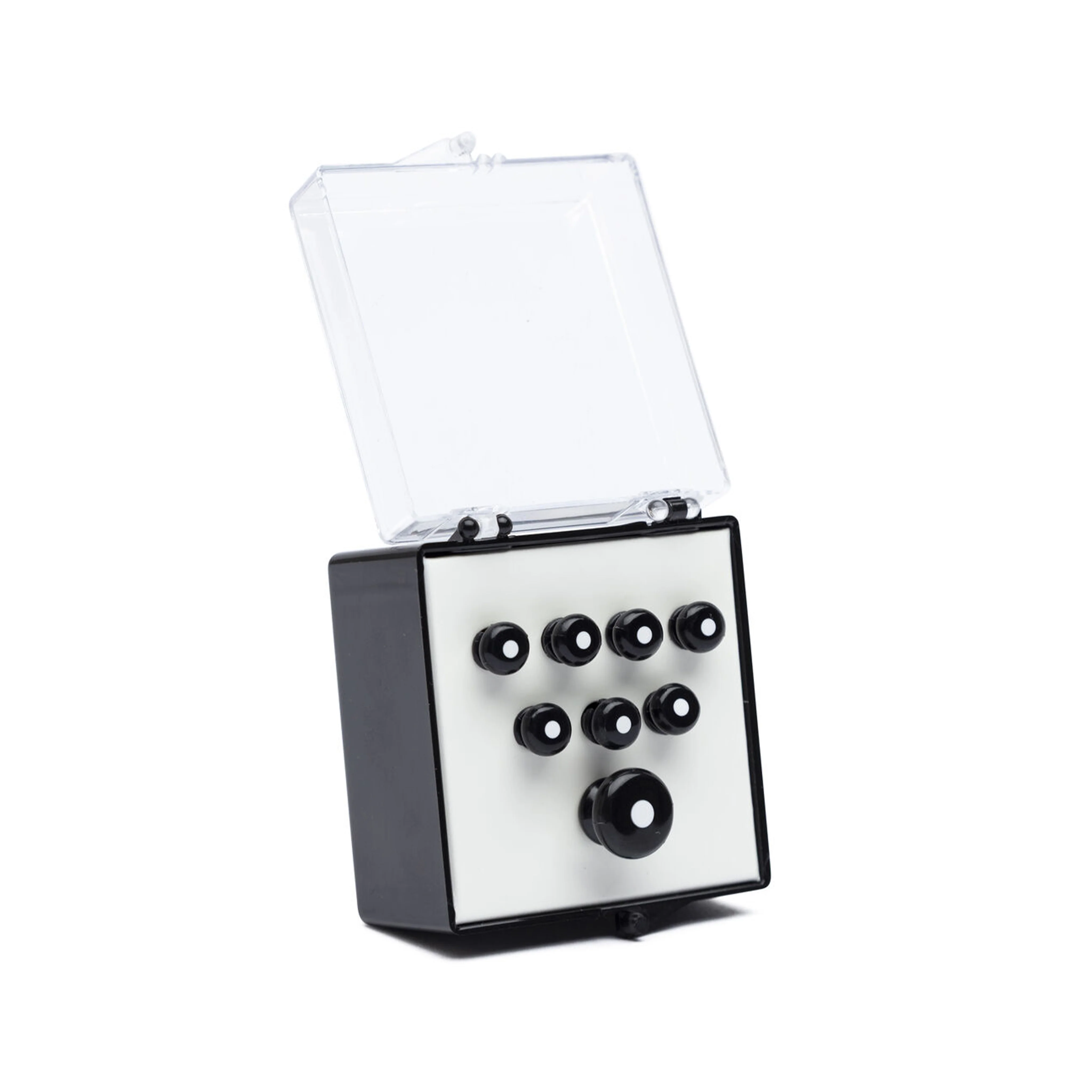 Martin 18APP21 Inlaid Bridge & Endpins, Black/White, Set of 8