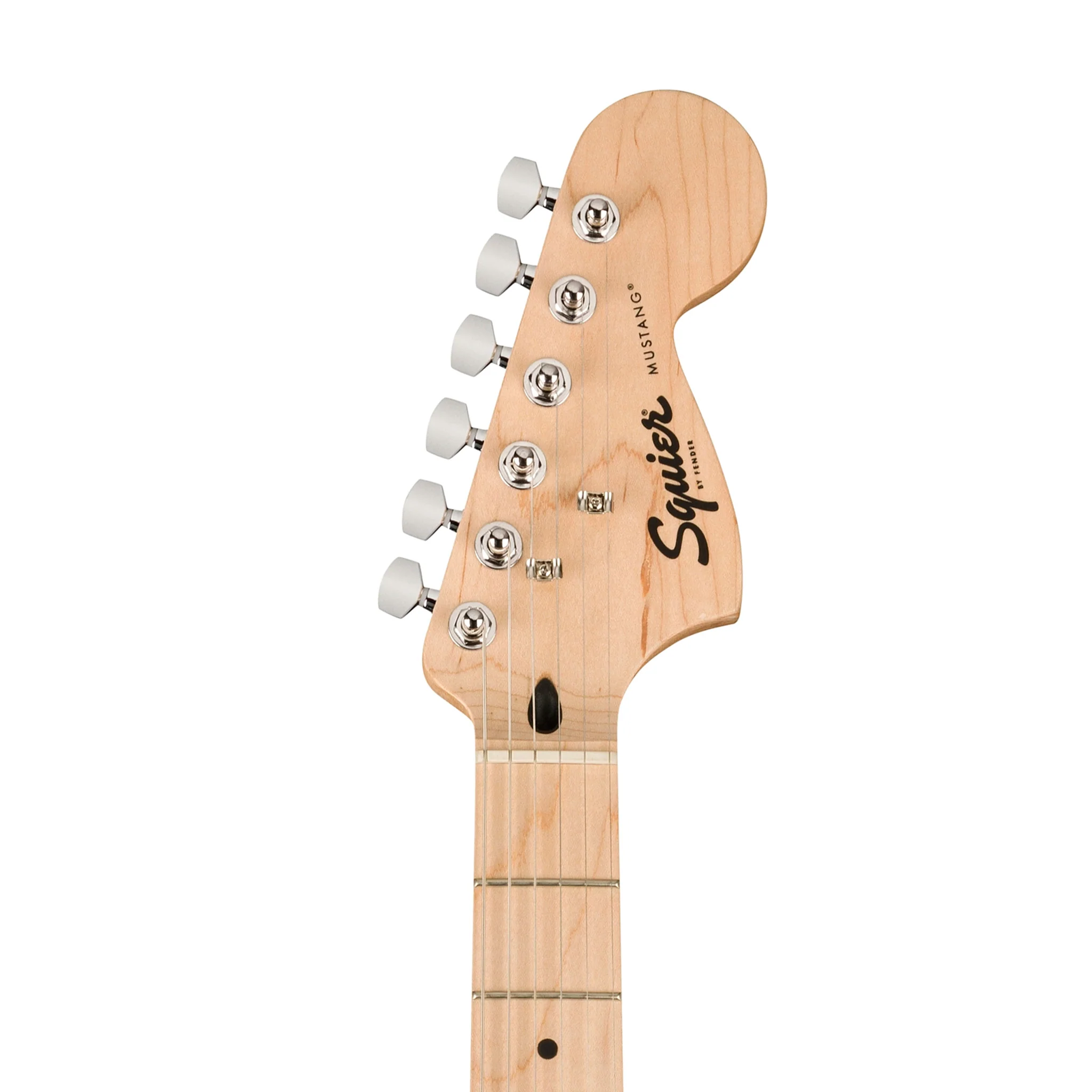 Squier Sonic Mustang Electric Guitar w/White Pickguard, Maple FB, Torino Red - Image 6
